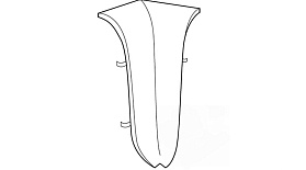 Угол внутренний Лексида 55мм, 163 Гранит серый